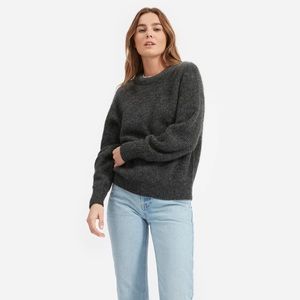 Everlane - The Oversized Alpaca Crew - S - Heathered Charcoal